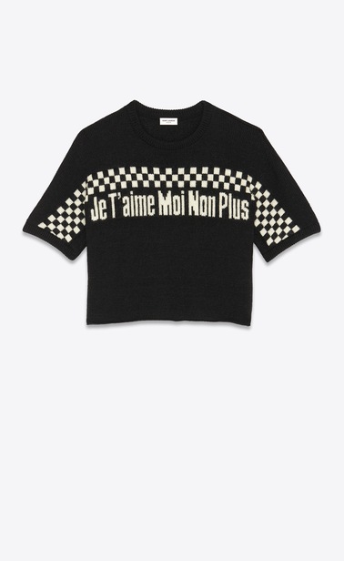 Jacquard “je t’aime moi non plus” sweater